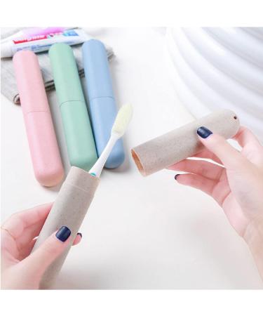Fez 4-Piece Travel Toothbrush Set | Protective Travel Case & Storage Etui | Ideal for International Shipping - Buy Online on GoSupps.com