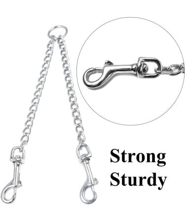 ChogHHzhee Metal Double Dog Leash Coupler Extension Dog Double Leash Pet Safety Rope Splitter for Walking Puppy Small Medium Large Dog - Buy Online on GoSupps.com