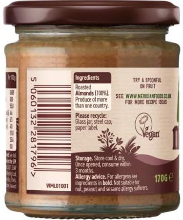 Beurre D'Amande Douce M ridien 100% 170G De Noix - Buy Online on GoSupps.com