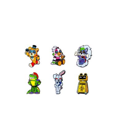 Youtooz Five Nights At Freddy's Security Breach Pin Set Official Licensed FNAF Security Breach Pins Collectors Box Includes 6 Pins By Youtooz Five Nights At Freddy's Collection Metal no gemstone