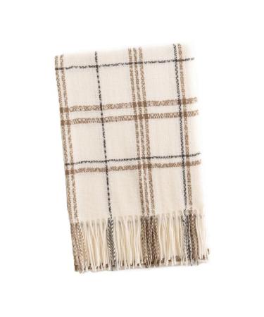 Women's scarf Elegant luxurious scarf wrap turban poncho cape with button cotton multi-purpose scarf for women scarf unit size white