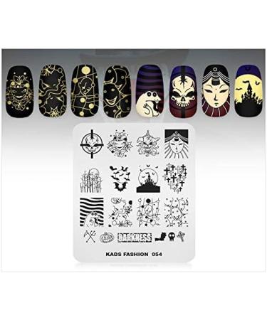 KADS Nail Art Stamping plate Nail Template Nail Art Design Tool Nail DIY Design Image Plate (FA054) - Buy Online on GoSupps.com