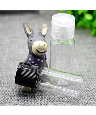 12PCS 30ml/1oz/ Empty Clear Plastic Sample Bottle Travel Container Jar Pot Vial with Flip Lid Perfect for Makeup Emollient Water Shower Gel Emulsion Liquid Comestic Containers (30ml/1oz) - Buy Online on GoSupps.com