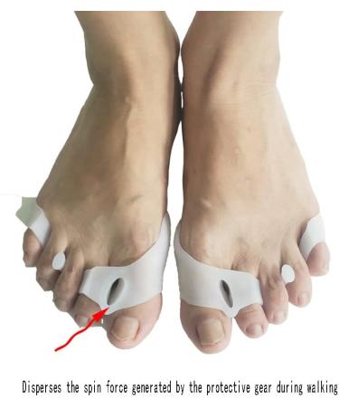 DEAVER Forefoot Pad Toe Splitter - Small Gel Toe Separators for Overlapping Toes (3 pairs) - Buy Online on GoSupps.com