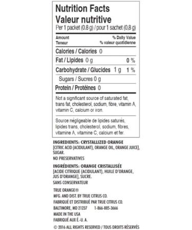 TRUE ORANGE Water Enhancer Bulk Dispenser Pack (100 Packets) 0 Calorie Drink Mix Packets For Water Water Flavour Packets Made with Real Oranges (2 X 100ct) 100 count (Pack of 2) - Buy Online on GoSupps.com