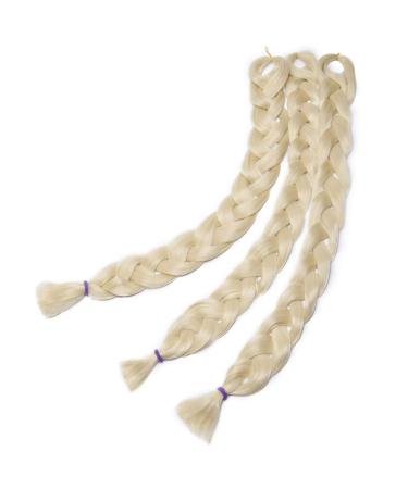 Tess 41 Braids Extensions | Jumbo Synthetic Crochet Braids Hair 5pcs 165g Bundle | Light Blonde #613 100cm - Buy Online on GoSupps.com