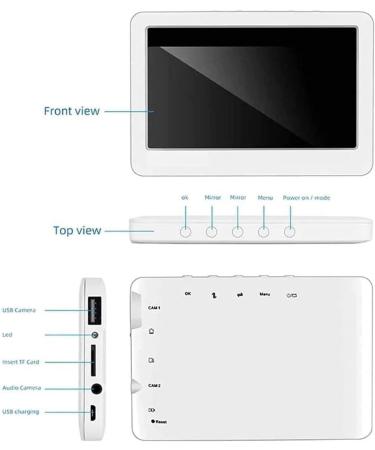 Marycan 3.9mm HD Ear Wax Removal Otoscope with 6 LED Lights - 4.3 Inch Screen Endoscope Ear Tip for Children and Adults - Buy Online on GoSupps.com