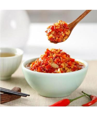 Garlic chili sauce(280g/can)dipping sauce noodles sauce fresh pickles seasonings Chinese special snacks delicious chili sauce Snack Gifts (Garlic flavored Chaotian pepper 1can) Garlic flavored Chaotian pepper 1can - Buy Online on GoSupps.com