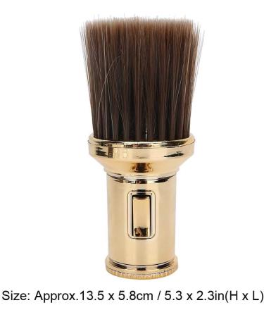 Gold Hairdresser Neck Dust Brush - Multifunctional Sweep Brush for Barbers | Shop Internationally - Buy Online on GoSupps.com