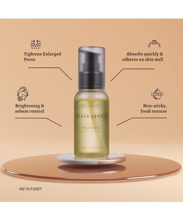 Metaforet Black Lemon Pore Serum 50ml - Niacinamide & Pore Tightening Reducer | Tone-up, Dark Spot Treatment, Acne Prone Skin, Anti-Wrinkle Formula - Buy Online on GoSupps.com