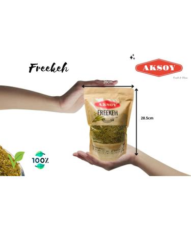 Aksoy Wholefoods Whole Grain Freekeh 1.25KG 1.25 Kilograms - Buy Online on GoSupps.com