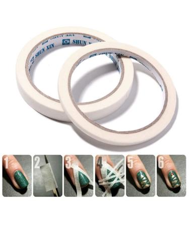 2pcs Nail Striping Tape Line Rolls - DIY Nail Art Adhesive Tapes for Creative Designs - Buy Online on GoSupps.com