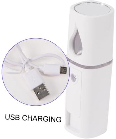 Beavorty 2 pcs Nano Moisturizing Portable Device Spray Mirrorwhite Sprayer Mist Handheld Mini Steamer with 10.5*3cmx2pcs Whitex2pcs - Buy Online on GoSupps.com