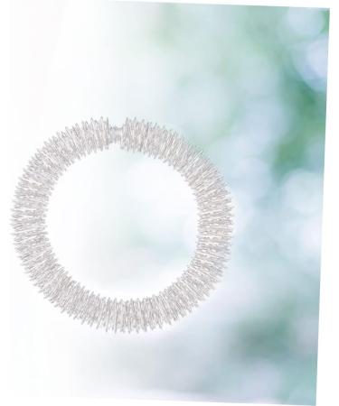 Buy Gleavi 3-Set Finger Massage Ring - Spiky Sensory Acupressure Wrist Bracelet | Silver Metal Chinese Style for Ultimate Relaxation - Buy Online on GoSupps.com