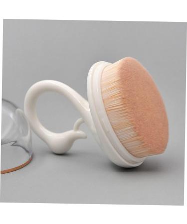 Beavorty 1Pc makeup brush makeup powder brush makeup gadgets buffing face brush makeup foundation facial tool cosmetics blush brush travel portable beauty products white artificial fiber - Buy Online on GoSupps.com