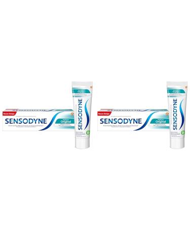 Sensodyne MultiCare Original Toothpaste daily toothpaste with fluoride for sensitive teeth 75ml (pack of 2)
