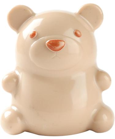 Bear Finger Nail Brush | Adorable Bear Soft Stiff Bristles Scrubber Easy To Grip Bear Finger Nail Brush With Soft Bristles Gently Cleans Kid's Nails Beige - Buy Online on GoSupps.com