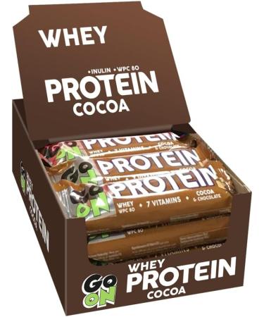 Go On Nutrition Protein Bar 20% (24x50g) Cocoa - Buy Online on GoSupps.com