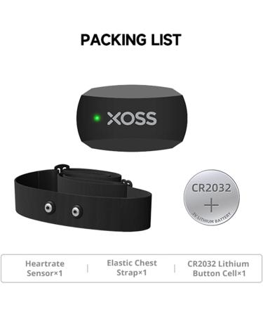 XOSS X2 Bluetooth Heart Rate Sensor - IP67 Waterproof Chest Strap Compatible with Strava Peloton Elite HRV & More - Buy Online on GoSupps.com