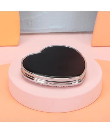 Fawziya Bling Heart Makeup Mirror 2X Magnifying - Red | Compact, Portable Beauty Mirror - Buy Online on GoSupps.com