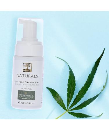 Natural Face Foam Cleanser 3 in 1 (100 ML) | Gentle & Effective - Buy Online Internationally - Buy Online on GoSupps.com