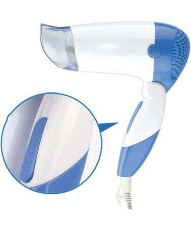 Travel Hair Dryer 1100W Folding Small Compact Hair Dryer with Nozzle 3 Speeds Overheat Protection for Home and Travel - Buy Online on GoSupps.com