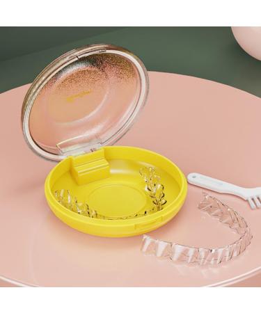 4-Piece Yellow Boxing Mouthguard Set | Ventilated Storage Box & Portable Braces Case with Spring Lock - International Shipping Available - Buy Online on GoSupps.com