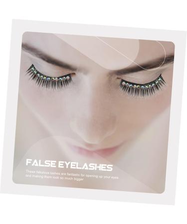 FOMIYES 30 Pairs Diamond False Eyelashes Rhinestones for Makeup Lash Extensions False Lashes Fake Eyelashes Natural False Eyelashes Magnetic Cosmetic Chemical Fiber Hard Stem Hardcore - Buy Online on GoSupps.com