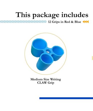 The Pencil Grip Writing CLAW Medium Size Pack Red And Blue Grips Set of 12 - TPG-21212 - Buy Online on GoSupps.com