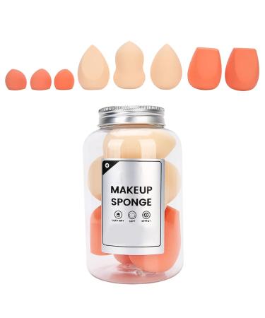 Zetiling 8PCS Makeup Sponge Set - Hypoallergenic Dual Use Wet & Dry Powder Puff Tool for All Makeup Artists - Beginner & Professional - 2 Color Pack - Buy Online on GoSupps.com