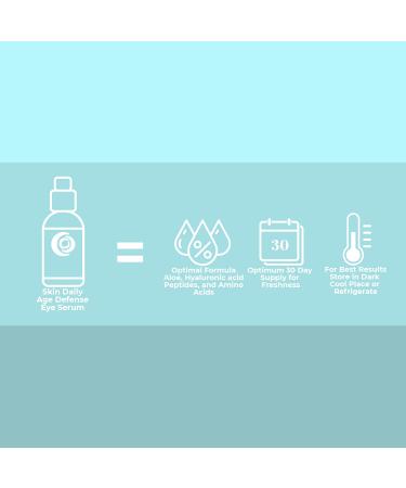 Skin Daily Dark Circle & Puffiness Eye Cream - 1oz Brightening Serum for Tired Eyes - Age Defense Treatment - Buy Online on GoSupps.com