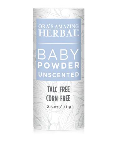 Ora's Amazing Herbal Talc-Free Grain-Free Gluten-Free Corn-Free Baby Powder 2.5oz  (Unscented)