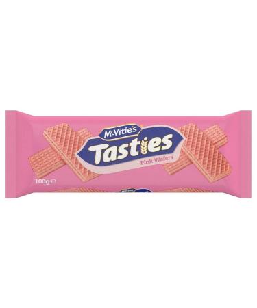 McVitie's McVitie's Tasties Pink Wafers Box of 12 Pink Wafers 100g
