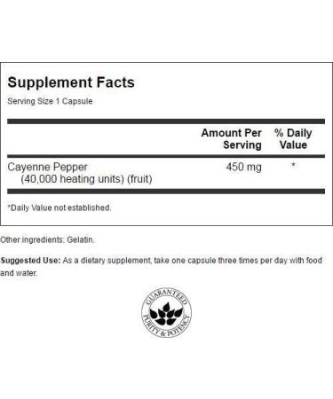 Swanson Cayenne Capsules - Digestion, Circulation & Metabolism Support - Buy Online on GoSupps.com