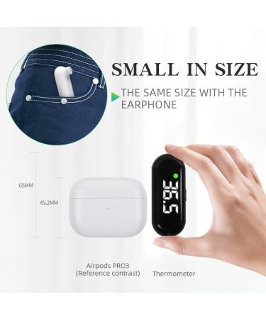 Medical Forehead Thermometer - Rechargeable Infrared Digital Thermometer for Adults & Kids | Fast Accurate Results Fever Alarm & LCD Display - Portable (Black - Buy Online on GoSupps.com