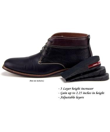 Height Increasing Insoles for Men and Women - 3-Layer Air-Up Elevator Shoes Lift Kit with Arch Support - 2.25 Black - Buy Online on GoSupps.com