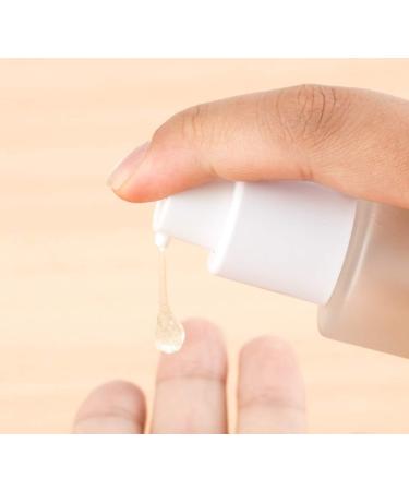 3 Pieces 60ml Refillable Frosted Glass Travel Bottles - Pump Dispenser & Wood Grain Lid - Ideal for Cosmetics & Toiletries - Buy Online on GoSupps.com