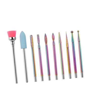 Ipetboom 1set Alloy Grinding Head Nail Polishing Heads Multipurpose Tool Electric Nail Drill Bits Nail Accessories Sander Tool Nail Art Tools Ceramics Tungsten Steel Alloy