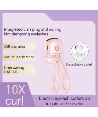 Soeudgh Electric Eyelash Curler USB Charging Model Fast Heating Portable Eye Lash Perm Lasting Curling Thermal Eyelash Clip B - Buy Online on GoSupps.com