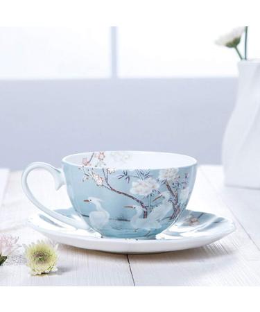 Elegant Ceramic Coffee Cup and Saucer Timpani Lunch Cup Home Kitchen Office 200 ml - Buy Online on GoSupps.com