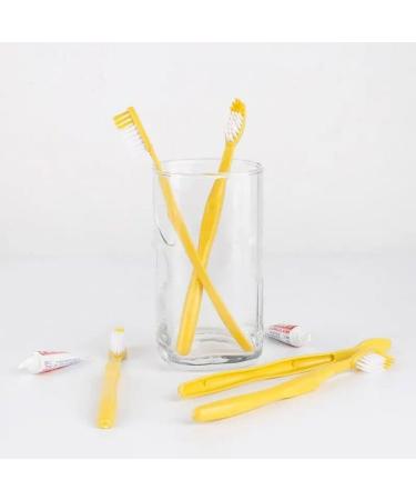 Disposable Hotel Toothbrush Set - 50pcs Portable Travel Brushes with Toothpaste Kit for Perfect Teeth Cleaning | Ideal for Hotels - Buy Online on GoSupps.com