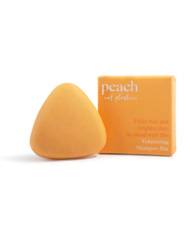 Peach not Plastic Shampoo Bar - Volumizing for Fine & Flat Hair | Leaves Hair Silky Soft | Plant Based  Vegan & Eco Friendly | 3.0oz
