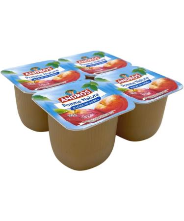 Andros Apple Compote Low Sugar (4 x 100g) x 6 - Buy Online on GoSupps.com