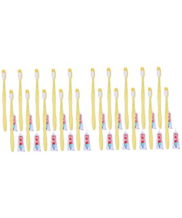 Beaupretty 20 pieces and toothbrush colors with one -way toothbrush women for men travel packaging size hotelset toothpaste individually mixed 1 piece (1 -pack) as shown