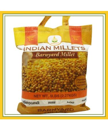 Shastha Barnyard Millet - 5 Lbs (Pack of 1) (Processed, Unpolished & Hulled) 5 Lbs x 1 Bag (Total 5 Lbs) (B-M) - Buy Online on GoSupps.com