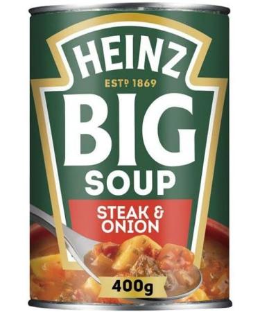 Heinz - Big Soup Bundle Bundle 6 x Tins (400g) Beef & Veg Steak & Potato and Chicken & Veg Chicken & Bacon Lamb & Veg and Steak & Onion - Buy Online on GoSupps.com