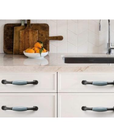Bow Pull Handle Cabinet Handle 5pcs Kitchen Cabinet Door Handle with Blue Porcelain Gray Ceramic Furniture Drawer Knob Zinc Alloy Cupboard Furniture Pull(C96mm) (Color : B Size : 128mm) 128mm B - Buy Online on GoSupps.com
