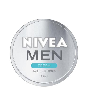NIVEA MEN FRESH Gel (75 ml) Refreshing All-Purpose Moisturising Cream Ultralight Men's Moisturiser Gel Moisturiser for Men with 100% Natural Watermint