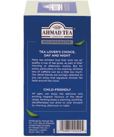 Ahmad Tea Decaffeinated Green Tea - 20 Teabags, Decaf Tea - 20 Count - Buy Online on GoSupps.com