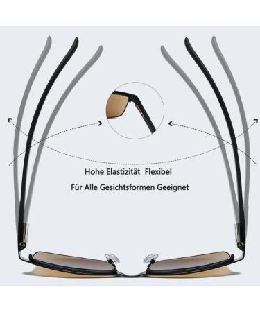 Eyglajdd Reading Glasses for Men & Women - Spring Hinge Brown & Black Reading Aid - 1 Pack 1.5x Magnification - Buy Online on GoSupps.com